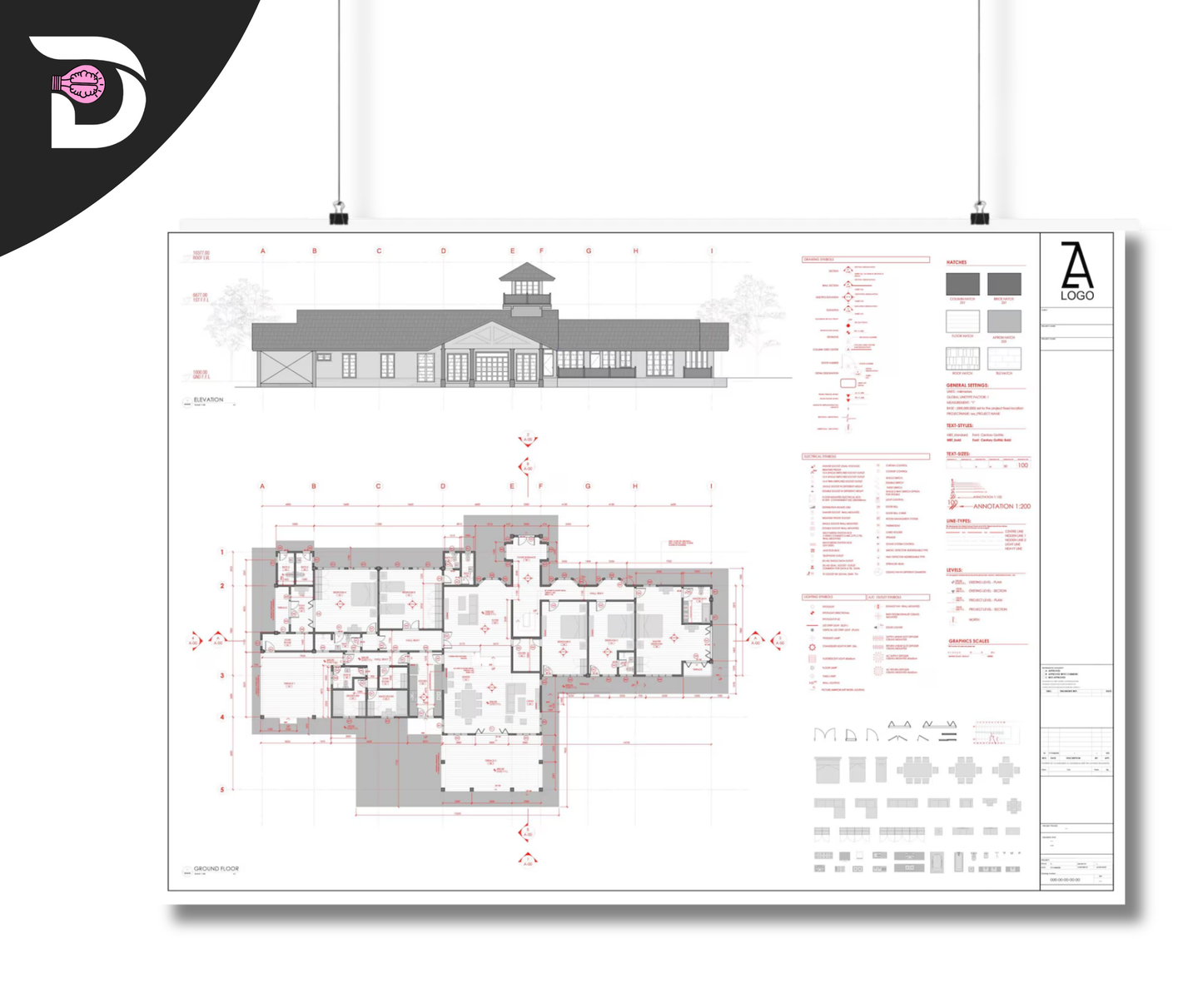 Plantilla AutoCAD Editable – Planos, Elevaciones y Bloques