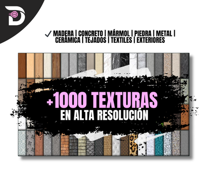 Colección +2000 Bocetos de Muebles y Texturas PNG