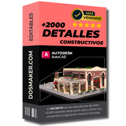 Mega Colección AutoCAD: +2.000 Detalles Constructivos