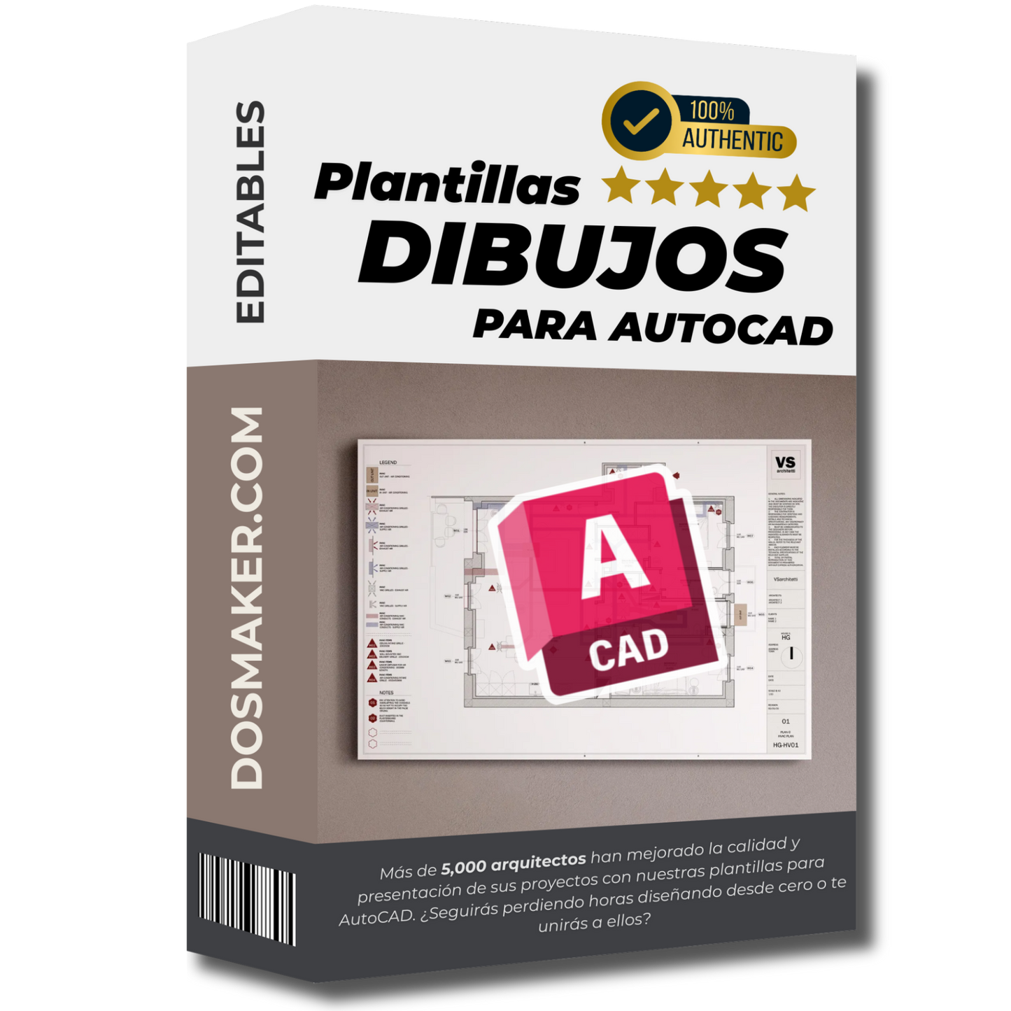 Plantilla AutoCAD Editable – Planos, Elevaciones y Bloques